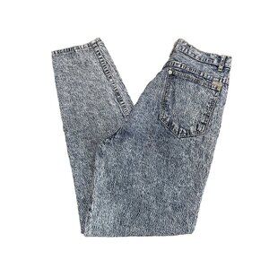 Vintage Gitano Tapered Leg Jeans Size 26 Acid Wash Skinny Leg High Rise